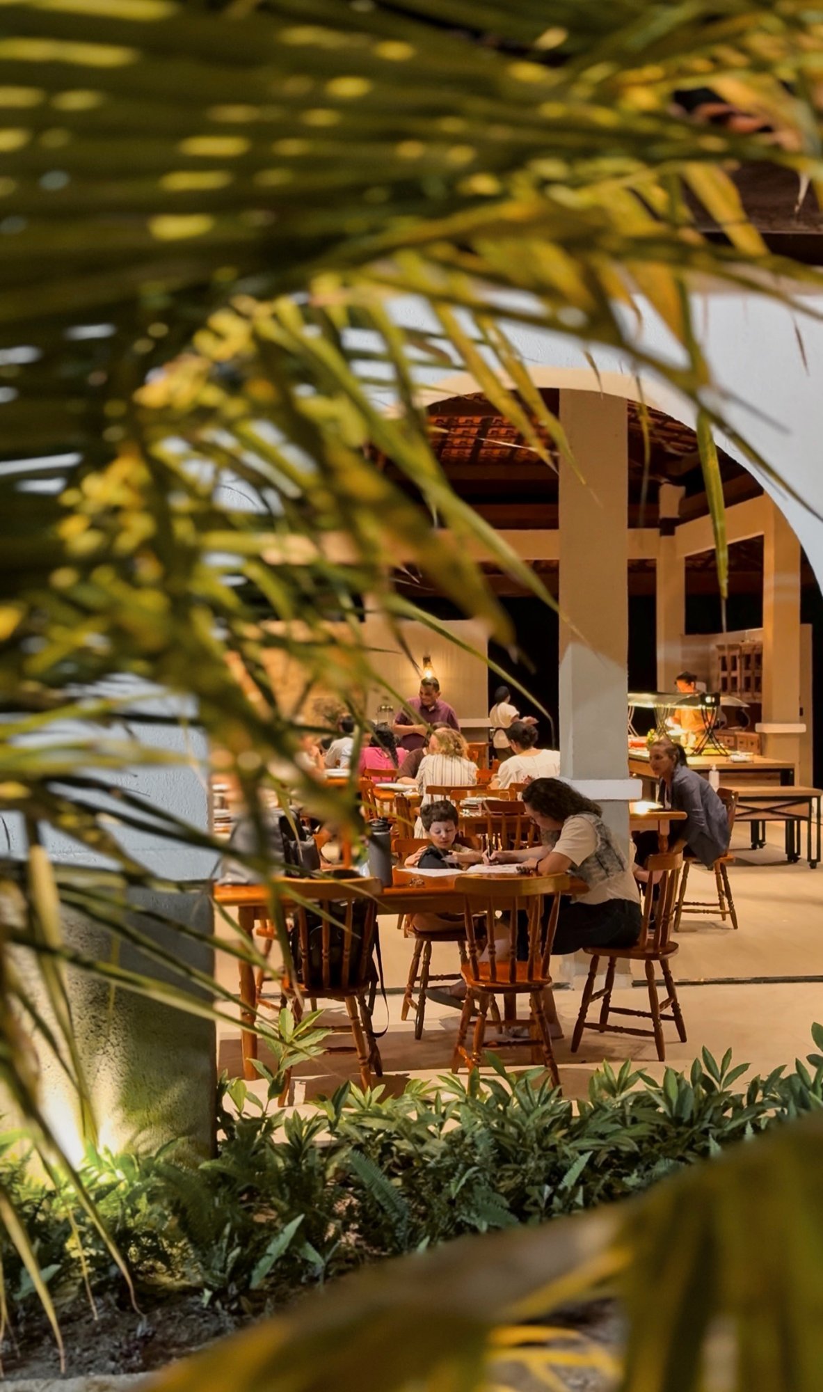 Área de refeições ao ar livre